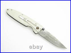Mcusta Seki Japan MC-0019D Classic Wave Corian Damascus Folding Pocket Knife