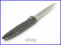 Mcusta Seki Japan MC-17D Classic Wave Black Wood Damascus Folding Pocket Knife