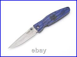 Mcusta Seki Japan MC-186D Masamune Blue & VG-10 Damascus Folding Knife No Clip