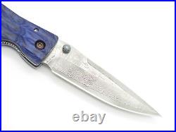 Mcusta Seki Japan MC-186D Masamune Blue & VG-10 Damascus Folding Knife No Clip