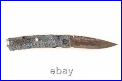 Mcusta Seki Japan MC-33 25th Anniversary Bamboo Blue G10/CF Folding Pocket Knife