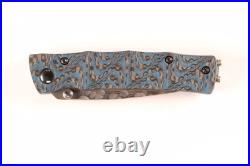 Mcusta Seki Japan MC-33 25th Anniversary Bamboo Blue G10/CF Folding Pocket Knife