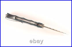 Mcusta Seki Japan MC-33 25th Anniversary Bamboo Blue G10/CF Folding Pocket Knife