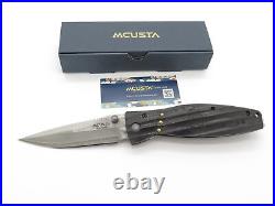 Mcusta Seki Japan Nobunaga MC-181D Micarta & VG-10 Damascus Folding Pocket Knife