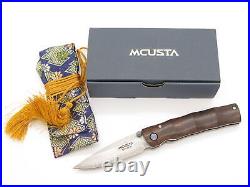 Mcusta Seki Japan Shinra Emotion MC-74DI Damascus Folding Pocket Knife No Clip