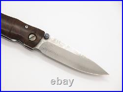 Mcusta Seki Japan Shinra Emotion MC-74DI Damascus Folding Pocket Knife No Clip