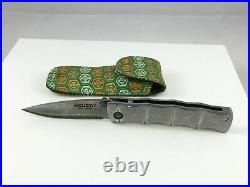 Mcusta Seki Japan Take MC-33D VG-10 Damascus Bamboo Small Folding Pocket Knife