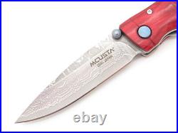 Mcusta Seki Japan Take MC-75D VG-10 Damascus Red Folding Pocket Knife No Clip