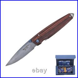 Mcusta Seki Japan Tsuchi MC-77DR Damascus Folding Pocket Knife