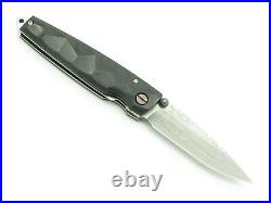 Mcusta Seki Japan Tsuchi MC-79DP Black Wood VG-10 Damascus Folding Pocket Knife