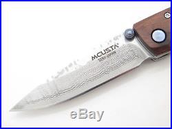 Mcusta Seki Japan Tsuchi Mc-77dr Rosewood & Vg-10 Damascus Folding Pocket Knife