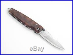 Mcusta Seki Japan Tsuchi Mc-77dr Rosewood & Vg-10 Damascus Folding Pocket Knife