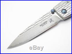 Mcusta Seki Japan Wave Mc-0112d Vg-10 Damascus Framelock Folding Pocket Knife