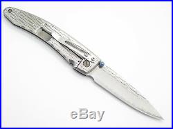 Mcusta Seki Japan Wave Mc-0112d Vg-10 Damascus Framelock Folding Pocket Knife