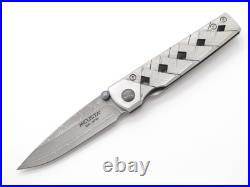 Mcusta Seki Japan Yoroi MC-37D VG10 San Mai Damascus Folding Pocket Knife & Clip