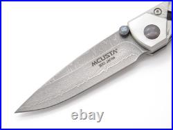 Mcusta Seki Japan Yoroi MC-37D VG10 San Mai Damascus Folding Pocket Knife & Clip