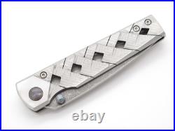 Mcusta Seki Japan Yoroi MC-37D VG10 San Mai Damascus Folding Pocket Knife & Clip