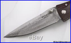 Mcusta Tactility Damascus Folding Knife Cocobolo Handle