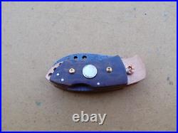 Michael Tamboli Custom Folding Knife Damascus