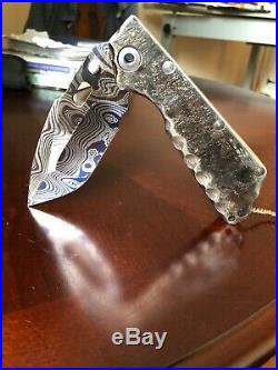 Mick Strider Custom XL Damascus Folding Knife