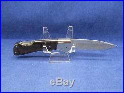 Muela Folding BX-8 DAM Lockback Damascus Knife Africa Wood Handles & Display