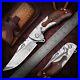 NEWOOTZ-Damascus-VG10-Folding-Knife-Rosewood-Handle-with-Leather-Sheath-outdoor-01-uz