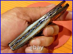 NM Suchat Jangtanong Custom Ornate Thai Folding Art Knife-STUNNING Exotic
