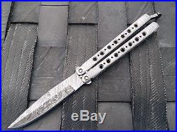 New Damascus Custom Made Folding Knife Damascus Steel Handle by Knives Exporter