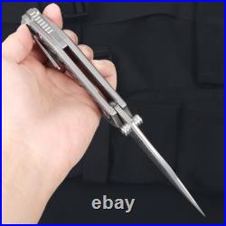 New Damascus blade pocket folding knife pocket knife