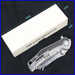 New Damascus blade pocket folding knife pocket knife