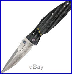 New Mcusta Folding Pocket Knife Nobunaga Damascus MCU181D