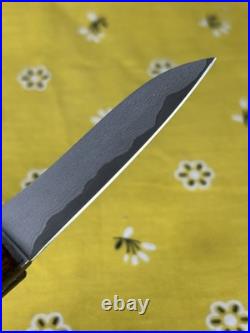 New Ohta, Hiroaki Custom Friction Folder Pocket Knife San Mai Damascus Blade