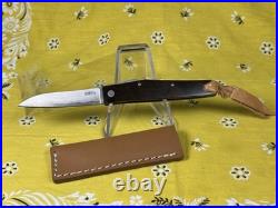 New Ohta, Hiroaki Custom Friction Folder Pocket Knife San Mai Damascus Blade