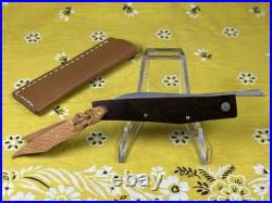 New Ohta, Hiroaki Custom Friction Folder Pocket Knife San Mai Damascus Blade