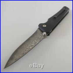 New SBK Damascus Custom knife Folding Pocket Rare (one of a kind) gift