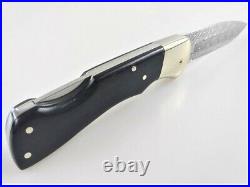 New Spanish MUELA DAMASCUS BX-8DAM Folding Knife With Grenadill Wood Handle WOW