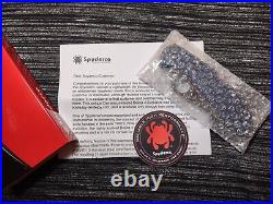 New Spyderco Delica 4 KnifeJoy Exclusive VG10/Damascus Blue FRN C11FPNBD-