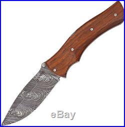 New Viper Folding Pocket Knife Start SSCT Damascus Cocobolo VA5840CB