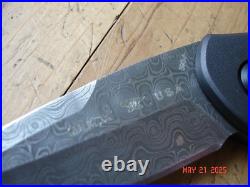 Nib Buck Knife 590 Ivsle Paradigm Bos Raindrop Damascus Blade G-10 Handles USA