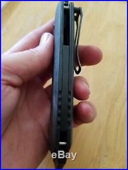 Nice Hogue Extreme Series 3.375 Tanto Blade Folding Knife Black, Damascus