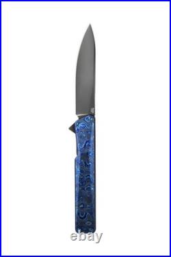 Oknife AION Zirconium Damascus Folding Pocket Knife Limited Release Very Rare