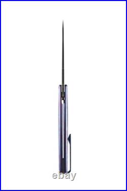 Oknife AION Zirconium Damascus Folding Pocket Knife Limited Release Very Rare