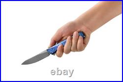 Oknife AION Zirconium Damascus Folding Pocket Knife Limited Release Very Rare