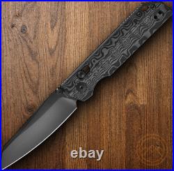 Oknife XEN Folding Knife 3.13 Black DLC S45VN Steel Blade Carbon Fiber Handle