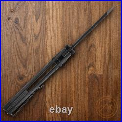 Oknife XEN Folding Knife 3.13 Black DLC S45VN Steel Blade Carbon Fiber Handle