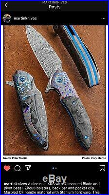 PETER MARTIN DAMASCUS Mini XRS FOLDING KNIFE