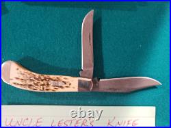 PJ's Top Shelf Knife Collection from Uncle Les-Case Saddlehorn Damascus