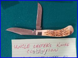 PJ's Top Shelf Knife Collection from Uncle Les-Case Saddlehorn Damascus