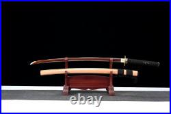 Panese Sword Samurai Katana Sharp Red Folded Damascus Steel Battle Knife Saber