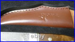 Paraforce Damascus Knife Set New Root Wood Handle